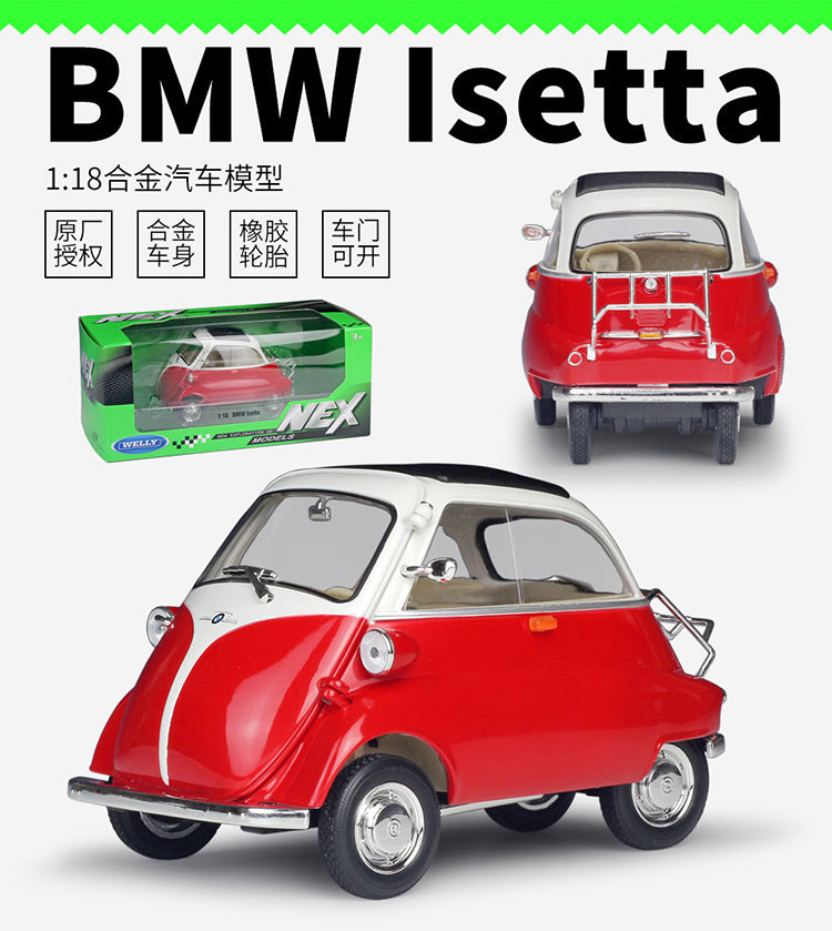 1 18 Scale BMW Isetta Microcar Diecast Model old boy hobby