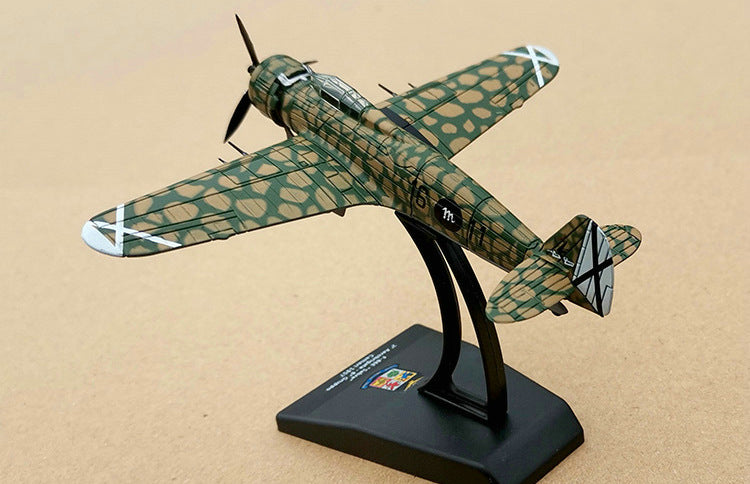 1/100 Scale Breda Ba.65 Italian Monoplane Diecast Model Aircraft