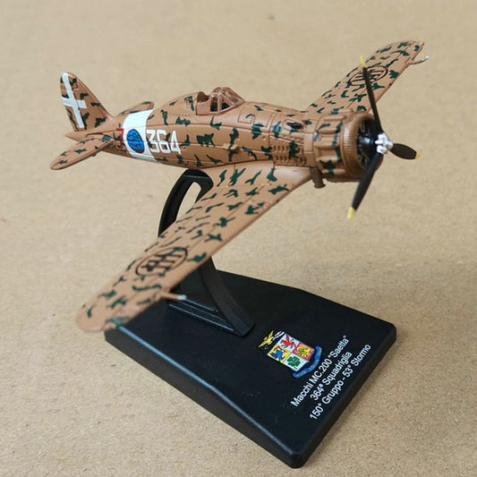 1/100 Scale Macchi C.200 Saetta WWII Italian Fighter Diecast Model Aircraft