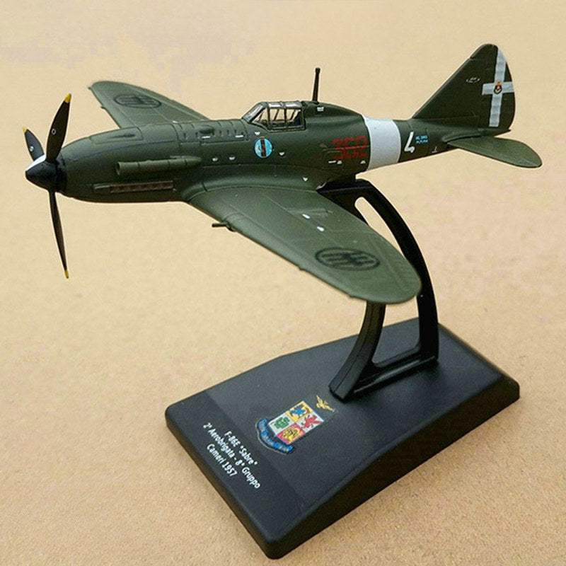 1/100 Scale Reggiane Re.2005 Sagittario WWII Italian Monoplane Fighter Diecast Model Aircraft