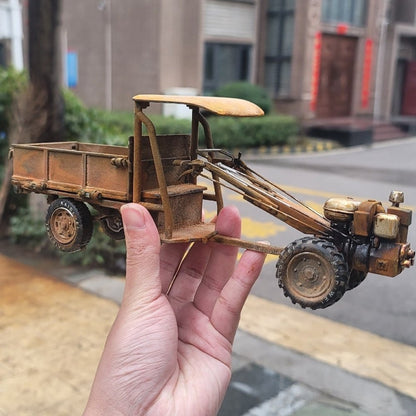 1/16 Scale Vintage Metal Walk-Behind Tractor Model