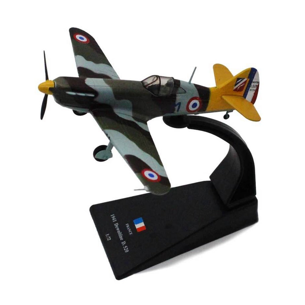 1/72 Scale 1941 Dewoitine D.520 WWII French Fighter Diecast Aircraft Model