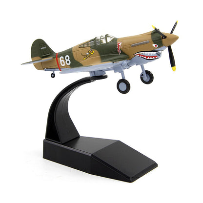 1/72 Scale P-40 Warhawk Flying Tiger WWII Fighter Diecast Aircraft Model