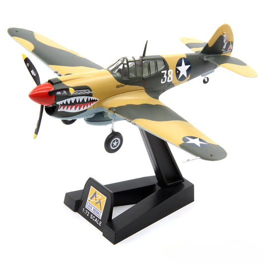 1/72 scale prebuilt P-40E Kittyhawk fighter collectible WWII model 37274