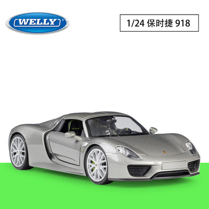 1/24 Scale Porsche 918 Spyder Sports Car Diecast Model