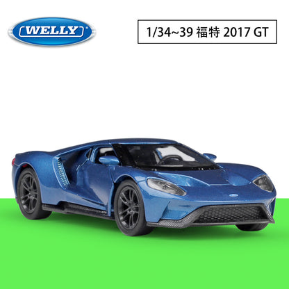 1/36 Scale 2017 Ford GT Sports Car Diecast Model Pull Back Toy