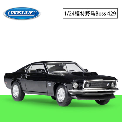 1/24 Scale 1969 Ford Boss 429 Mustang Diecast Model Car