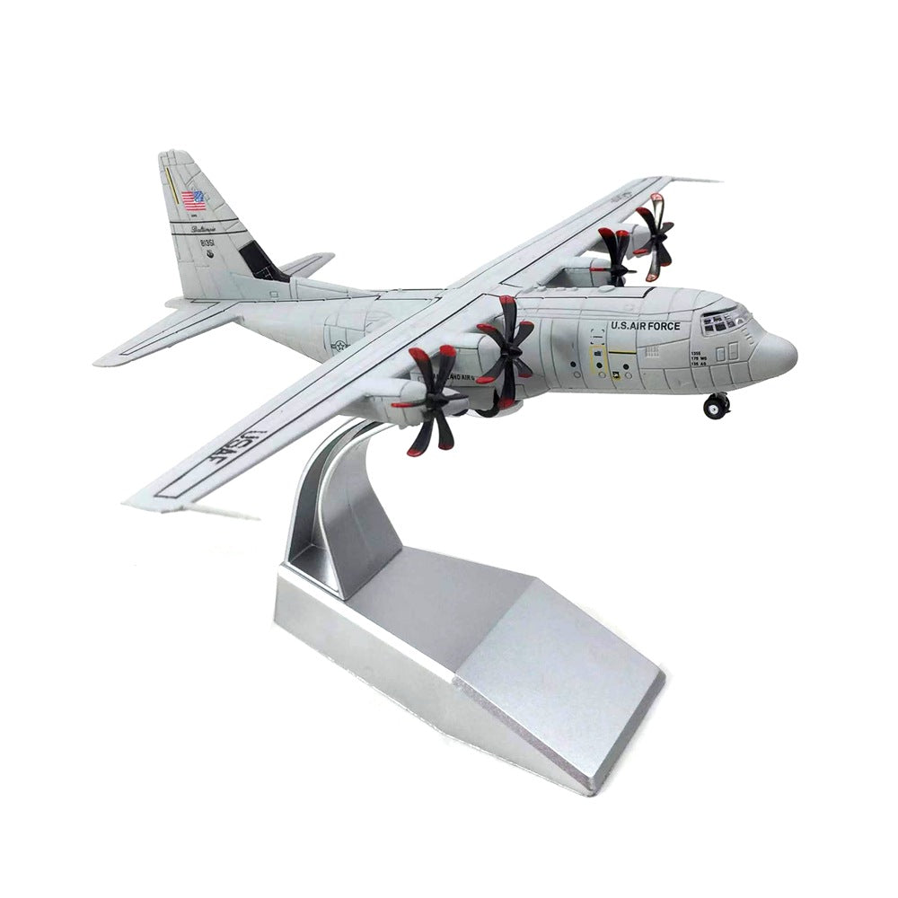 C-130 Hercules Military Transport Aircraft 1/200 Scale Diecast Model