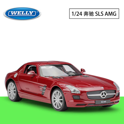 1/24 Scale Mercedes-Benz SLS AMG Sports Car Diecast Model