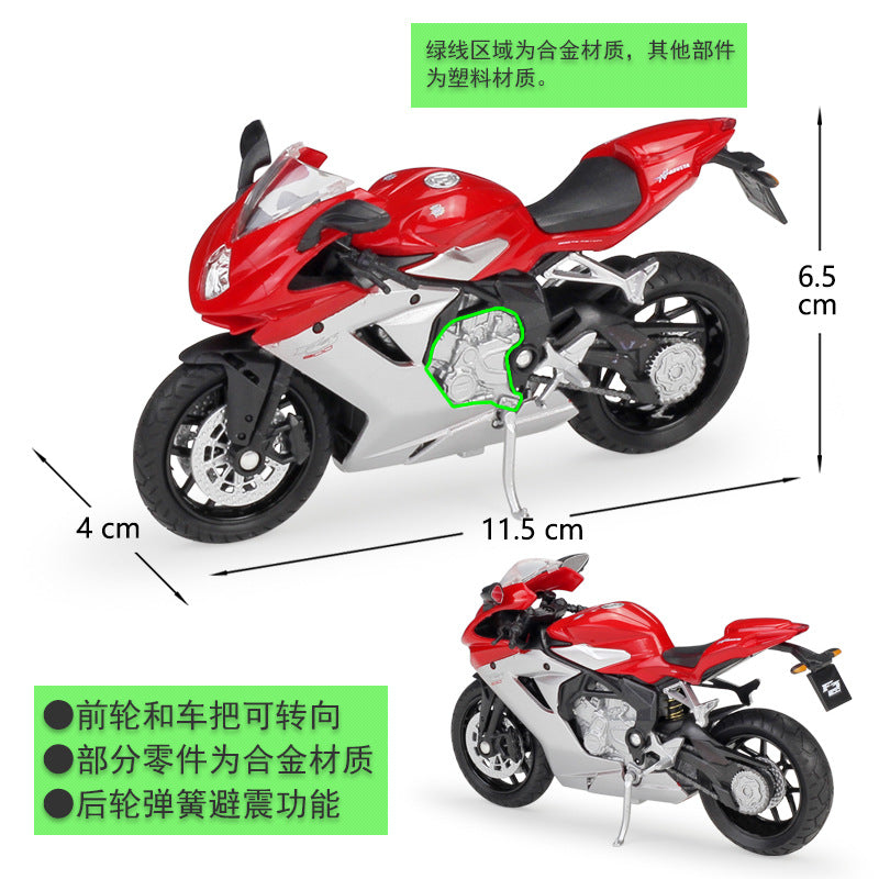 1/18 Scale MV Agusta F3 800 Motorcycle Diecast Model