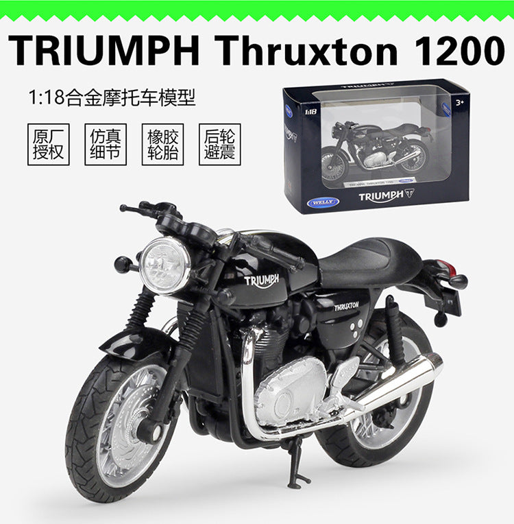 1/18 Scale Triumph Thruxton 1200 Motorcycle Diecast Model