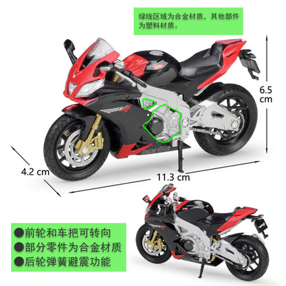 1/18 Scale Aprilia RSV4 Factory Super Bike Diecast Model Motorcycle