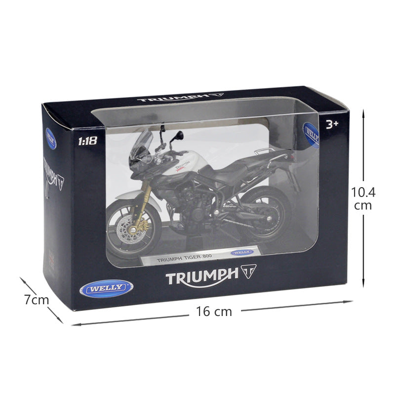 1/18 Scale Triumph Tiger 800 Motorcycle Diecast Model