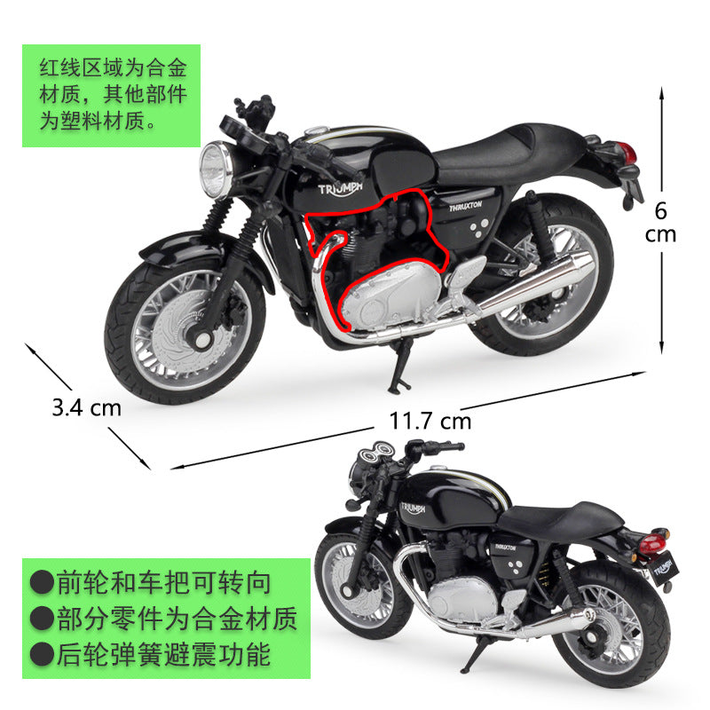 1/18 Scale Triumph Thruxton 1200 Motorcycle Diecast Model