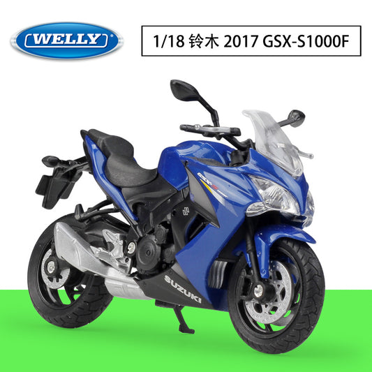 1/18 Scale Suzuki GSX-S1000F Motorcycle Diecast Model