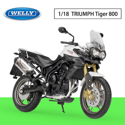 1/18 Scale Triumph Tiger 800 Motorcycle Diecast Model