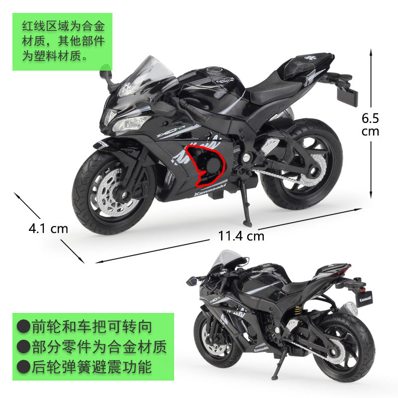 1/18 Scale 2017 Kawasaki Ninja ZX10-RR Motorcycle Diecast Model