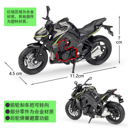 1/18 Scale 2017 Kawasaki Z1000 R Motorcycle Diecast Model