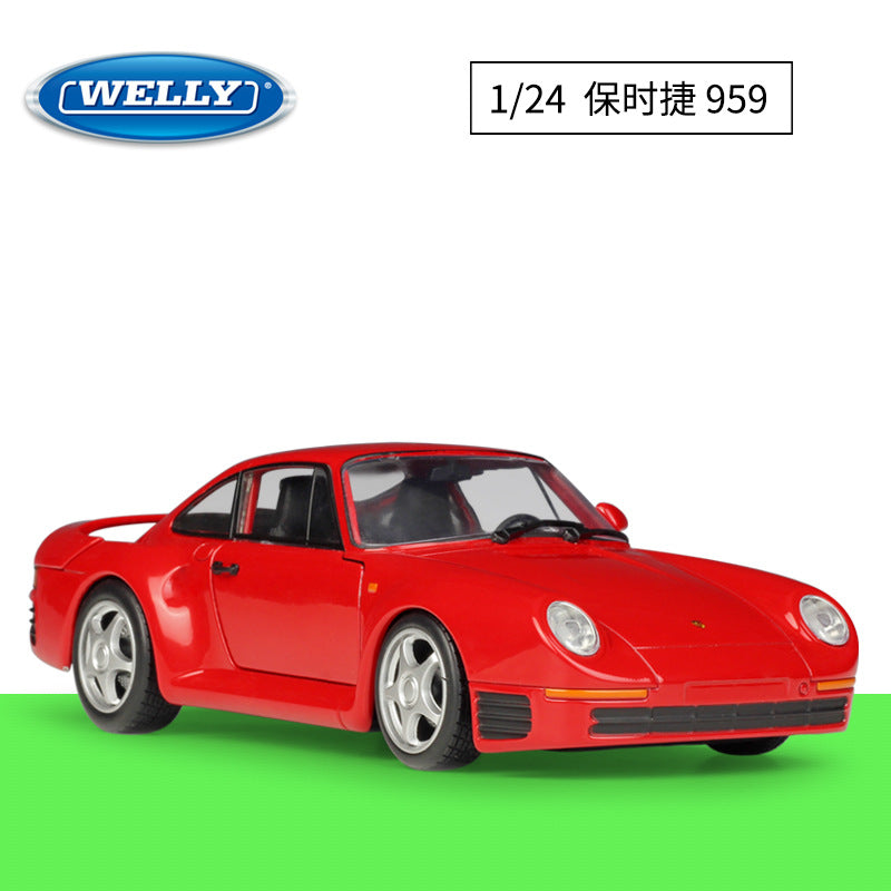 1/24 Scale Porsche 959 Sports Car Diecast Model