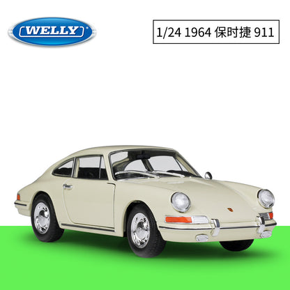 1/24 Scale 1964 Porsche 911 Classic Luxury Sports Car Diecast Model