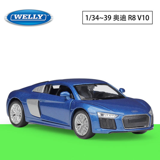 1/36 Scale 2016 Audi R8 V10 Sports Car Diecast Model Pull Back Toy