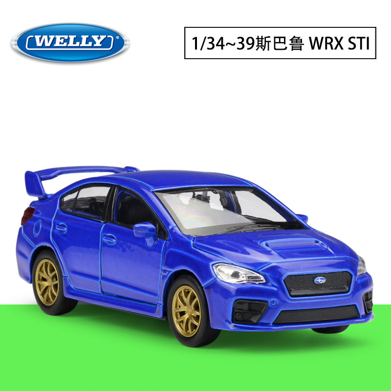 1/36 Scale Subaru WRX STI Diecast Model Car Pull Back Toy