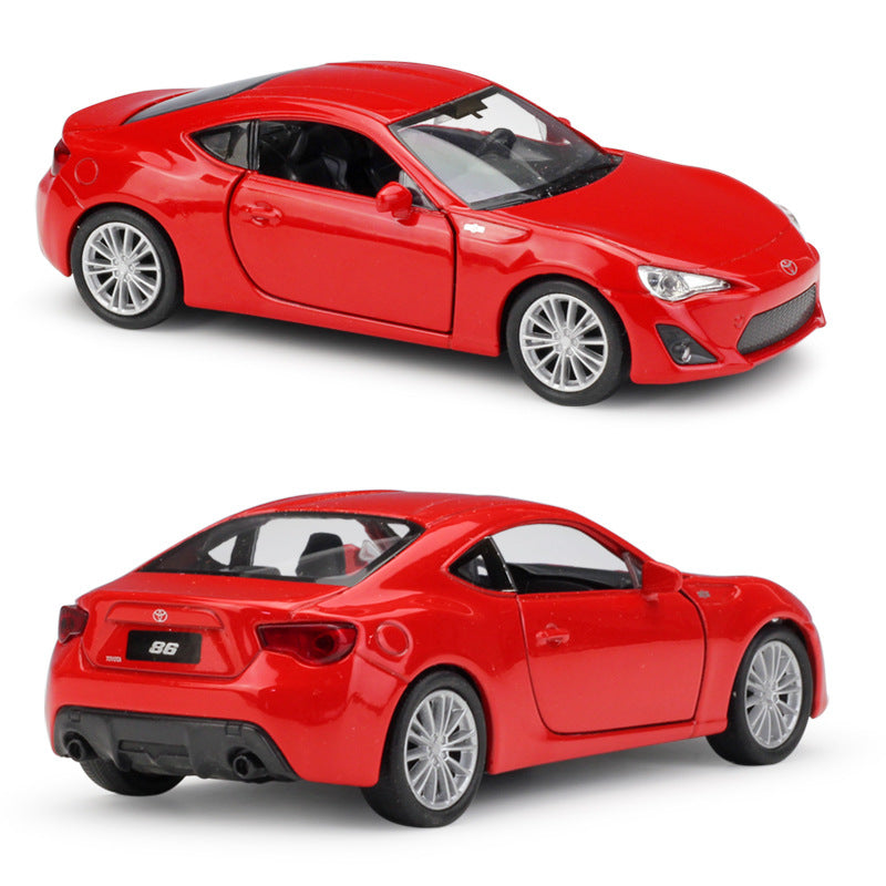 1/36 Scale Toyota 86 Sports Car Diecast Model Pull Back Toy