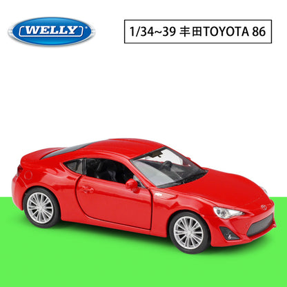 1/36 Scale Toyota 86 Sports Car Diecast Model Pull Back Toy