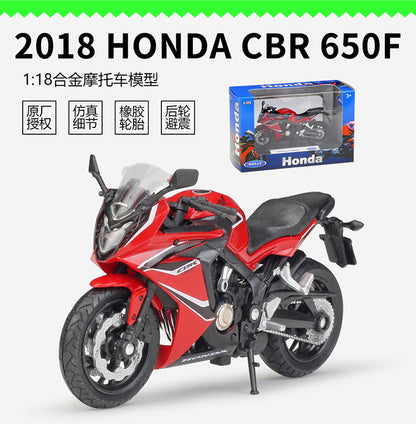 1/18 Scale 2018 Honda CBR650F Motorcycle Diecast Model