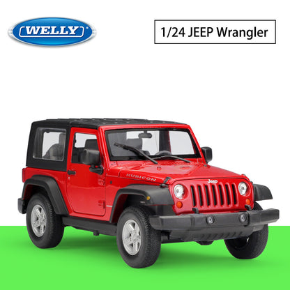 1/24 Scale 2007 Jeep Wrangler Rubicon Diecast Model Car