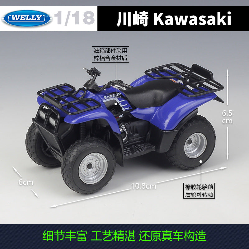 1/18 Scale Kawasaki Prairie 400 Utility ATV Diecast Model