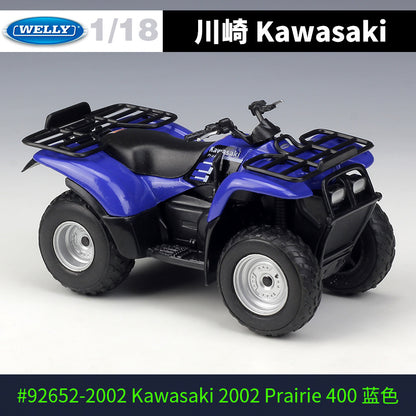 1/18 Scale Kawasaki Prairie 400 Utility ATV Diecast Model