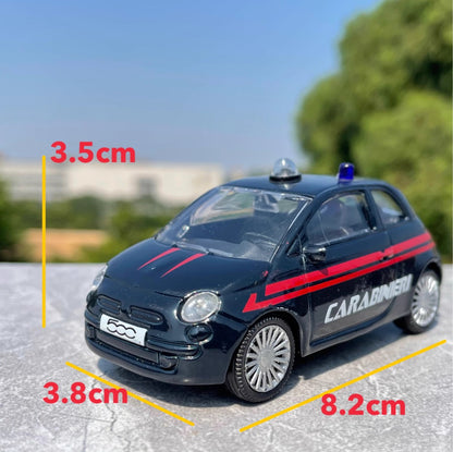 1/43 Scale Fiat 500 Carabinieri Police Car Diecast Model