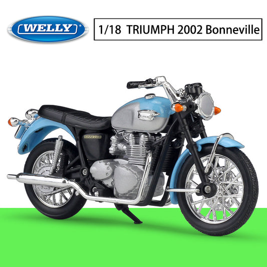 1/18 Scale 2002 Triumph Bonneville Motorcycle Diecast Model