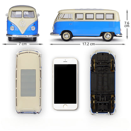 1/24 Scale 1963 Volkswagen T1 Bus Diecast Model Car