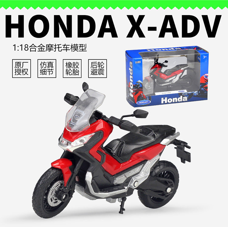 1/18 Scale Honda X-ADV Motorcycle Diecast Model