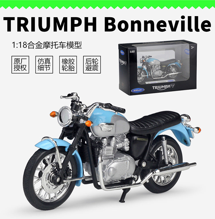 1/18 Scale 2002 Triumph Bonneville Motorcycle Diecast Model