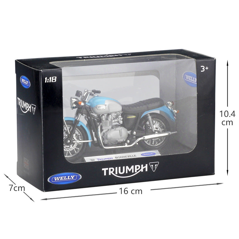 1/18 Scale 2002 Triumph Bonneville Motorcycle Diecast Model