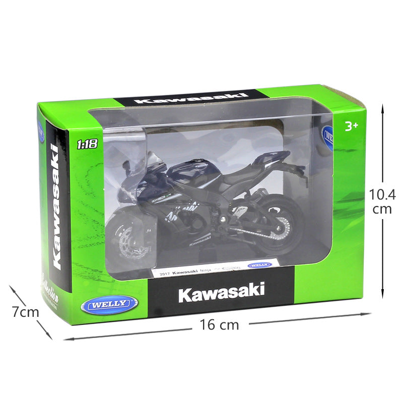 1/18 Scale 2017 Kawasaki Ninja ZX10-RR Motorcycle Diecast Model