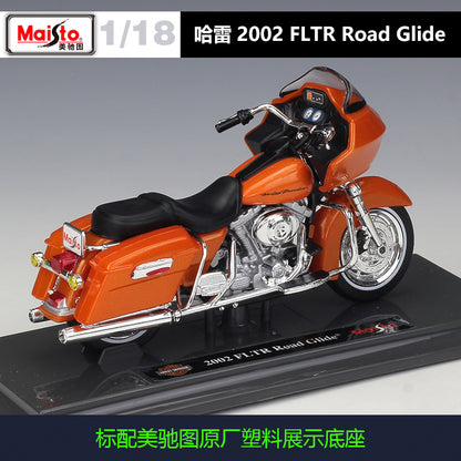 1/18 Scale 2002 Harley-Davidson FLTR Road Glide Diecast Model Motorcycle