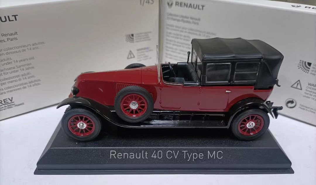 1/43 Scale 1924 Renault 40CV Type MC Classic Car Diecast Model