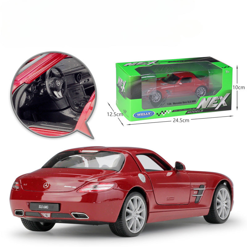 1/24 Scale Mercedes-Benz SLS AMG Sports Car Diecast Model