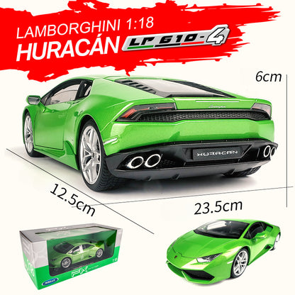 1/18 Scale Lamborghini Huracán LP610-4 Sports Car Diecast Model