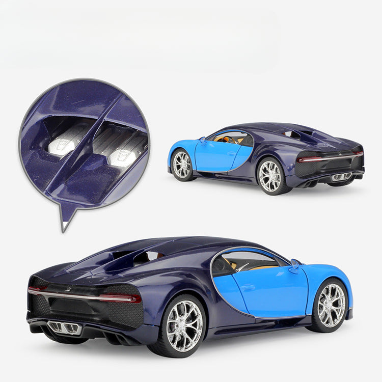 1/24 Scale Bugatti Chiron Sports Car Diecast Model