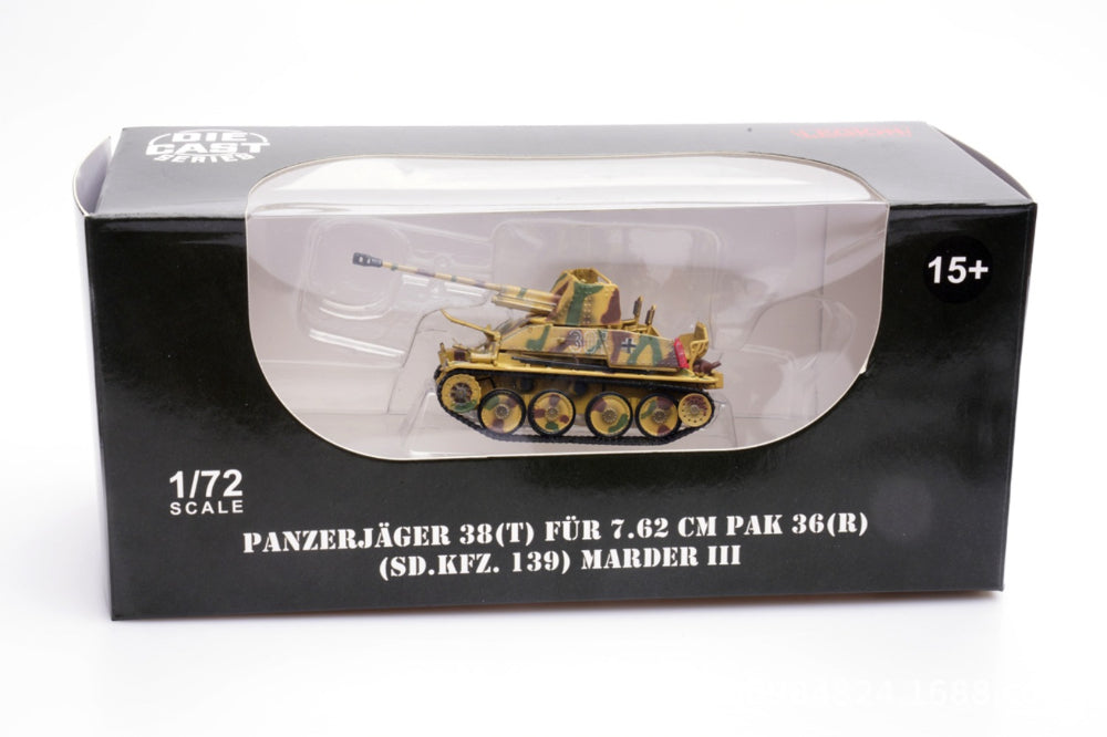 1/72 Scale Marder III Sd.Kfz. 139 WWII German Tank Destroyer Diecast Model