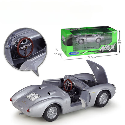 1/24 Scale Porsche 550 Spyder Racing Sports Car Diecast Model