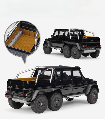 1/24 Scale Mercedes-AMG G63 6x6 Pickup Truck Diecast Model Car