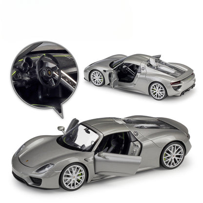 1/24 Scale Porsche 918 Spyder Sports Car Diecast Model