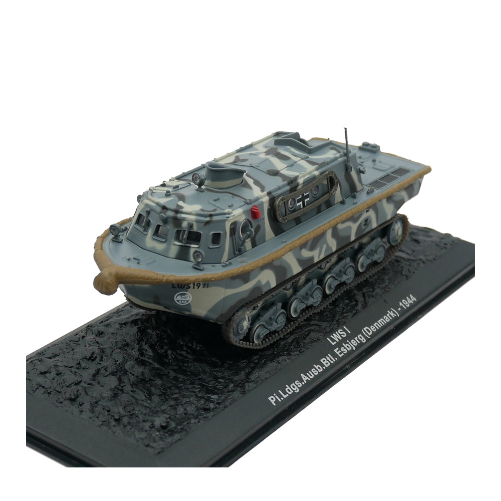 Landwasserschlepper (LWS) German WWII Unarmed Amphibious Tractor 1/72 Scale Diecast Model