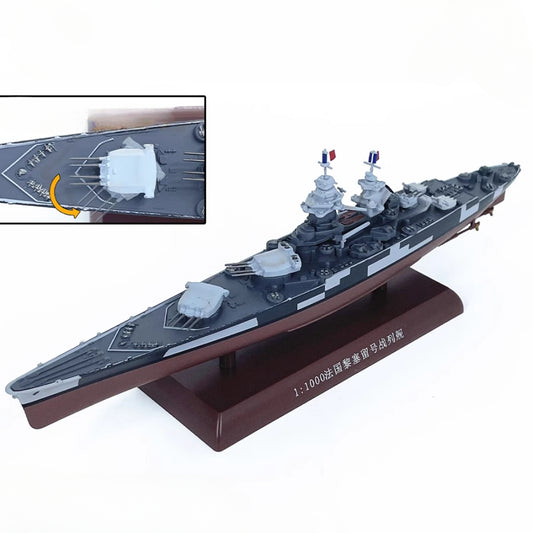 1/1000 Scale Richelieu French Battleship Diecast Model